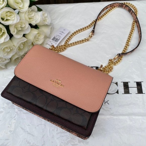 NWT Coach Klare Crossbody In Signature Canvas c7589 $398 - Picture 4 of 10